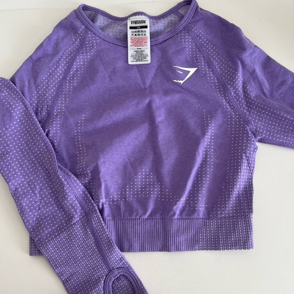 Gymshark Cropped Long Sleeve Top - Picture 1 of 3